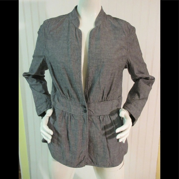 Eileen Fisher Jackets & Blazers - Eileen Fisher chambray blue jacket Medium NWT